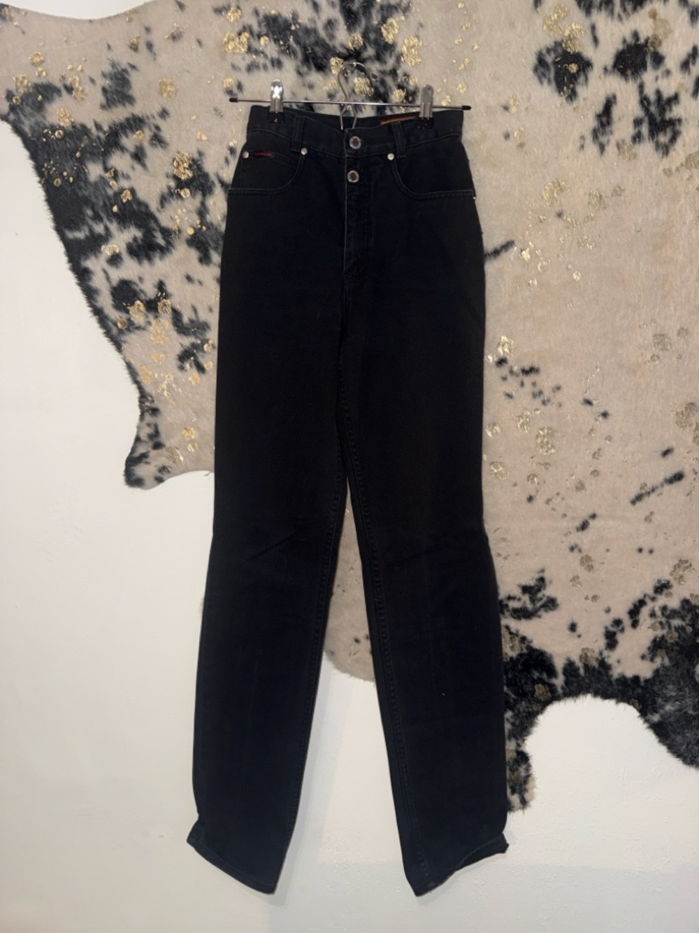 High-Rise Black Women’s Jeans — Slim Straight Fit